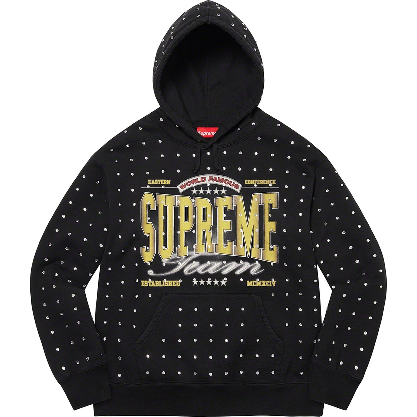 Rhinestone Hooded Sweatshirt view 3